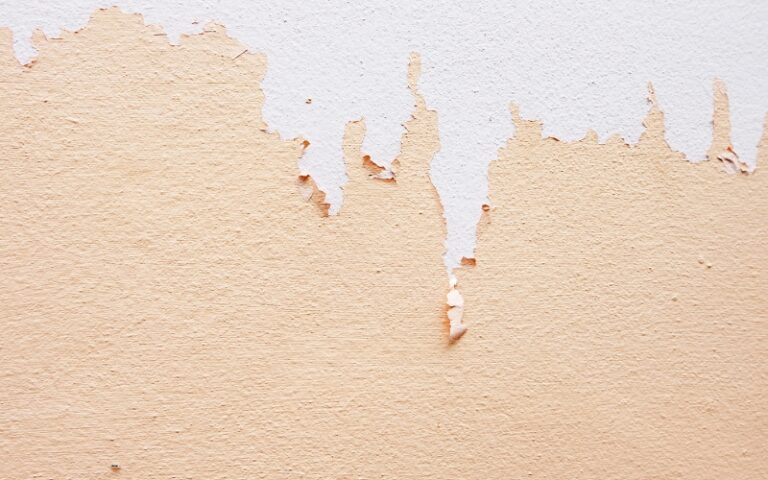 油漆时干墙泥脱落(原因和修复)